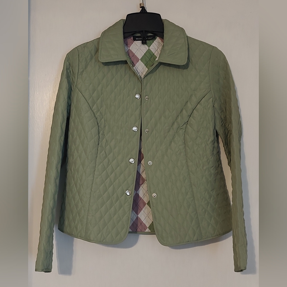 Briggs New York Green Quilted Jacket